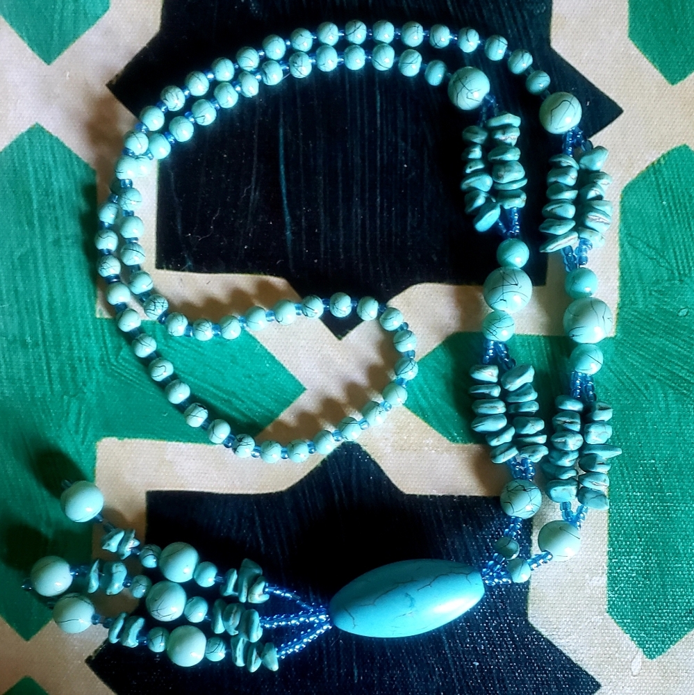 Howlite Turquoise Necklace